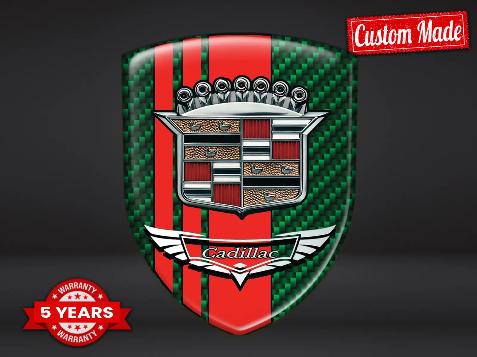Cadillac Windschutzsticker Universal Exklusiv Anpassbar ST